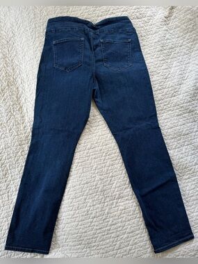 Lee Women’s Skinny Jeans in Dark Blue Stretch Denim